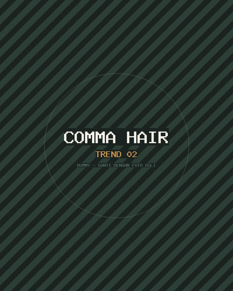 Potongan Comma Hair